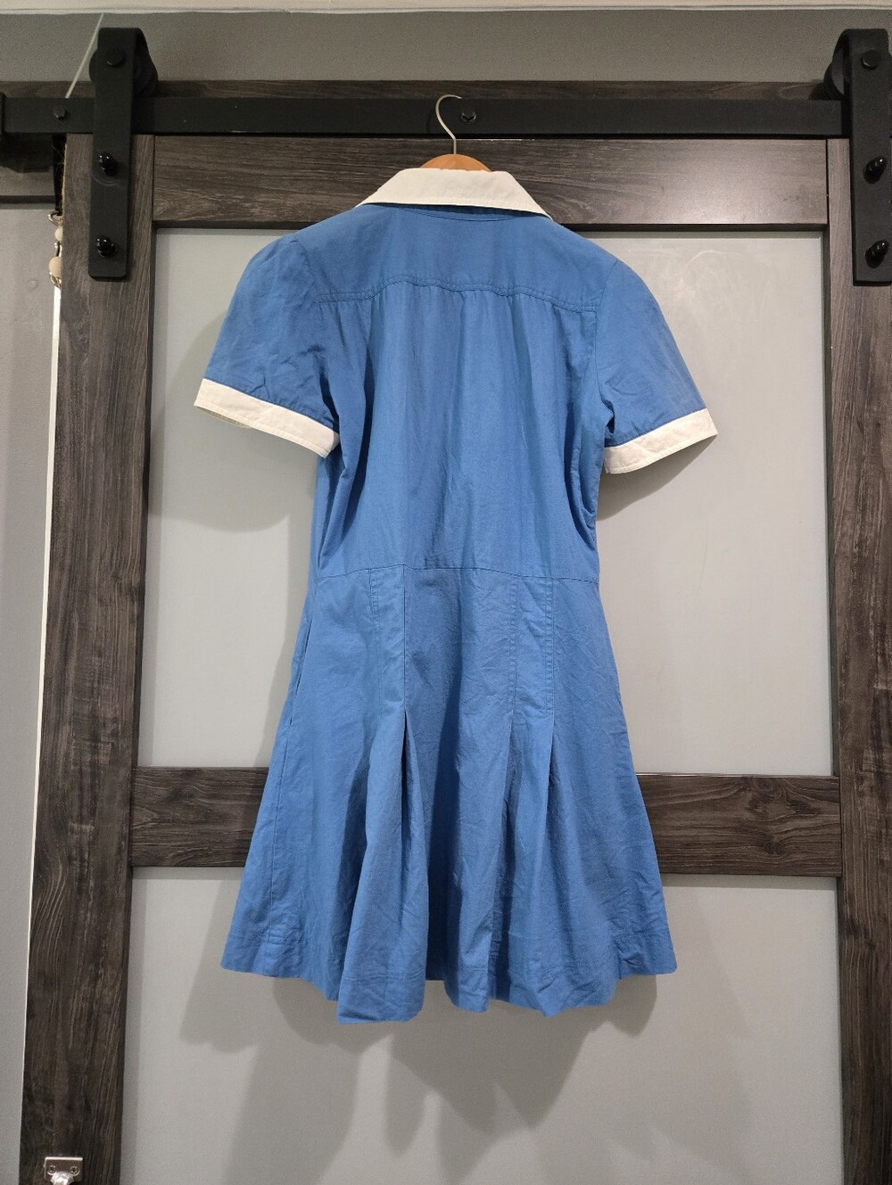 Samantha Pleet Embroidered Window Plant Dress Blue Size Small - See Description - Picture 4 of 10